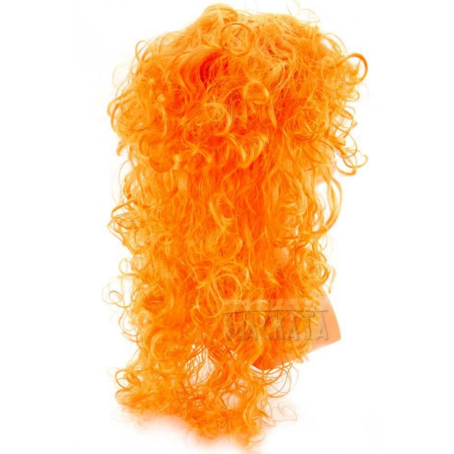 Карнавална оранжева перука