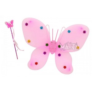 Розови крила за пеперуда