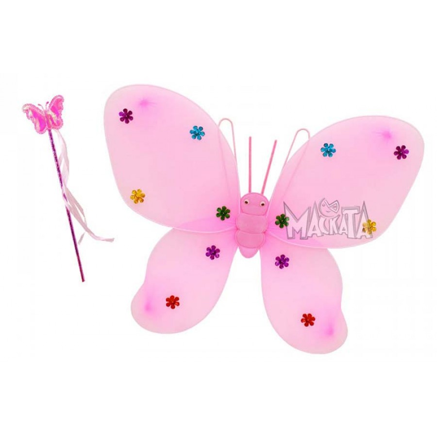 Розови крила за пеперуда