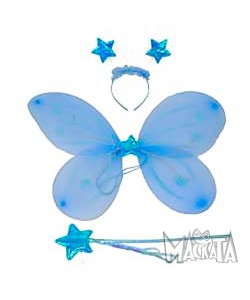 Комплект синя пеперуда