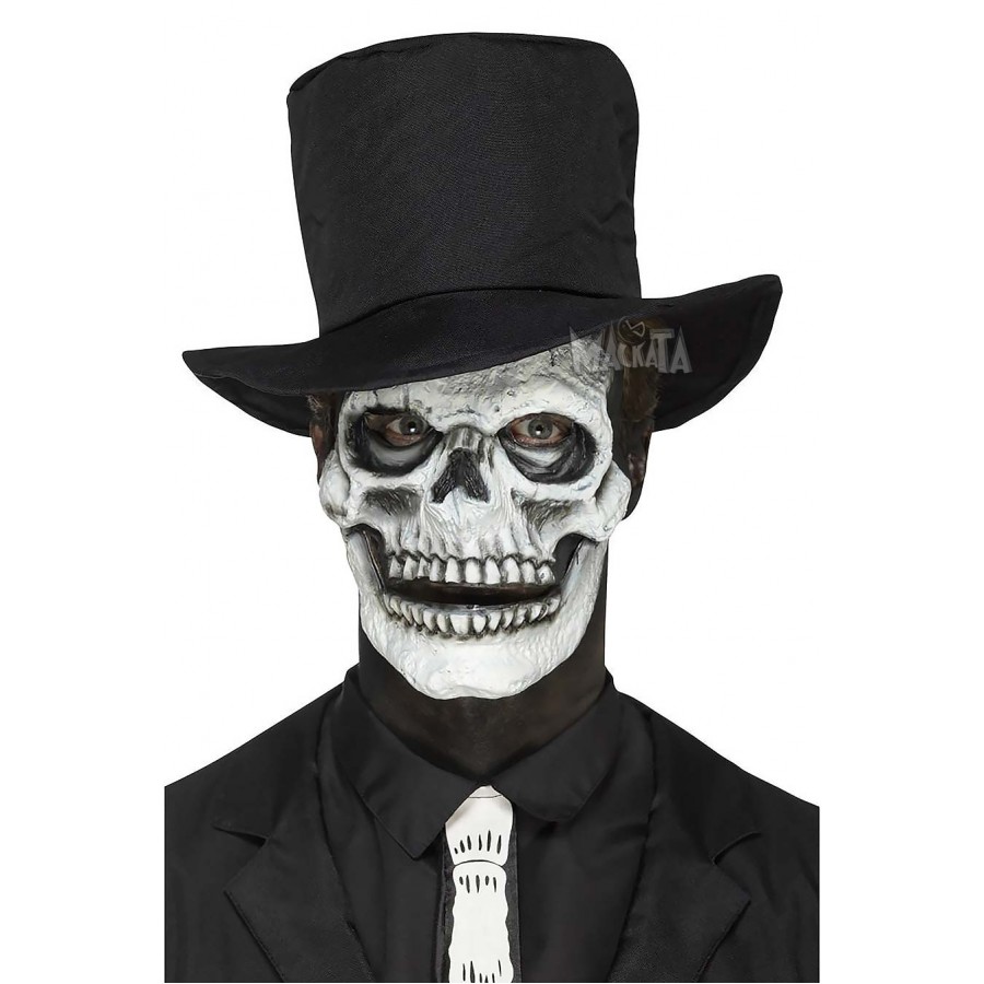 Карнавална маска - Скелет с подвижна челюст 46785