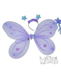 Комплект лилава пеперуда