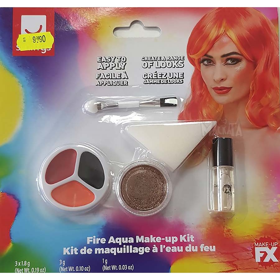 Карнавален грим - Make-Up FX, Fire Aqua Kit 50736
