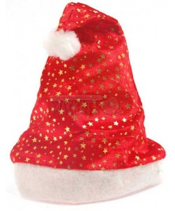 Коледна шапка със звездички
