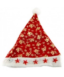 Коледна шапка с орнаменти и звезди