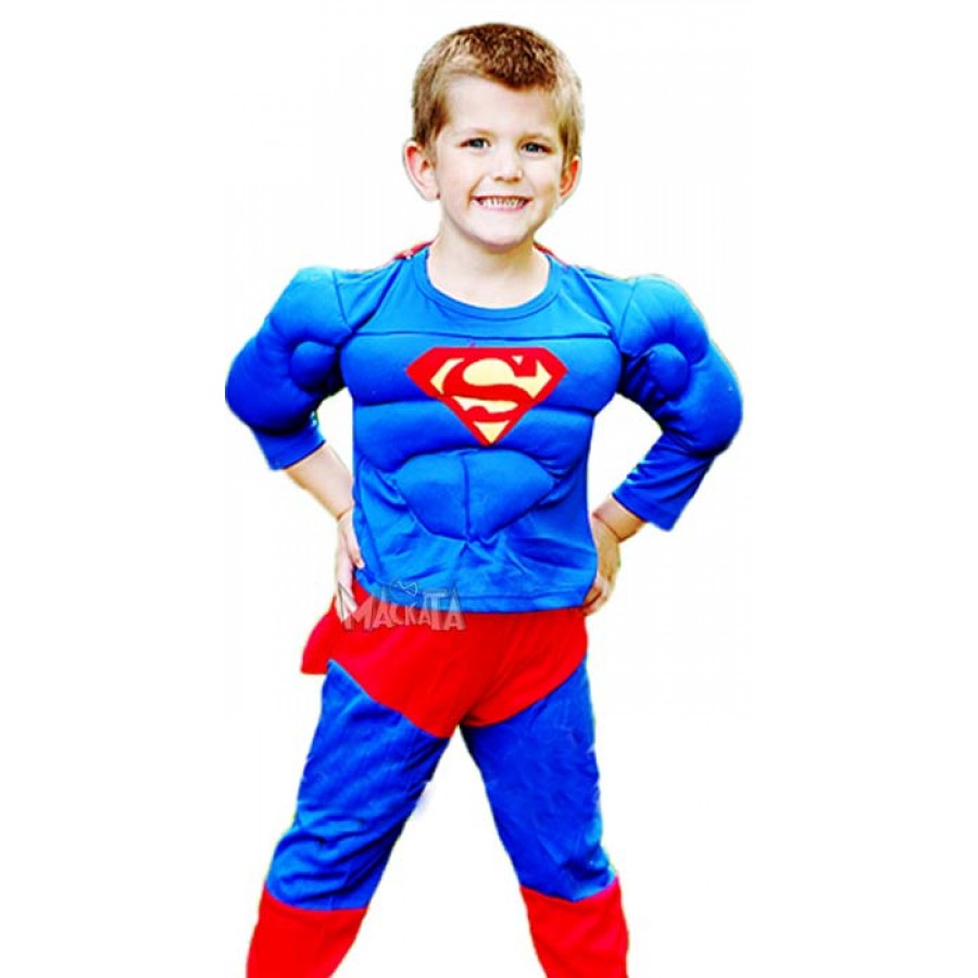 Детски костюм за Супермен с мускули