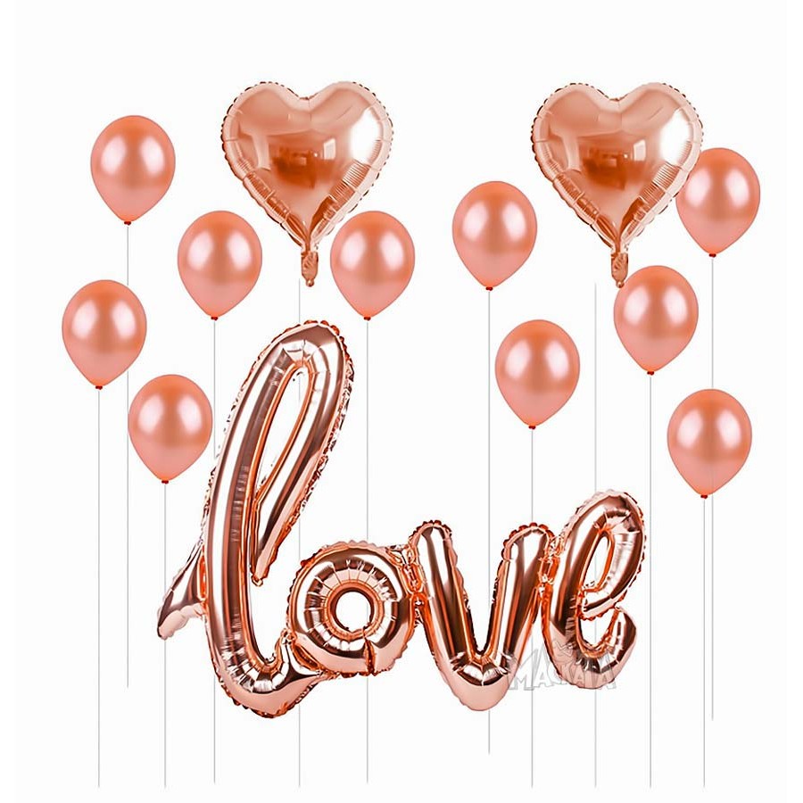 Парти сет от балони за Свети Валентин - 13бр