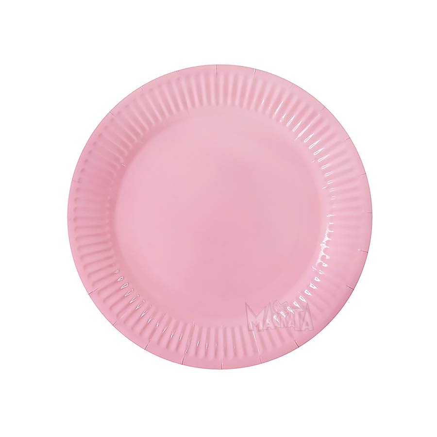 Парти чинии - розови 10бр