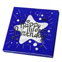 Парти салфетки - Happy Birthday в син цвят 20бр