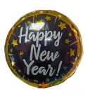 Фолиев кръгъл балон - Happy New Year Фолиев кръгъл балон - Happy New Year