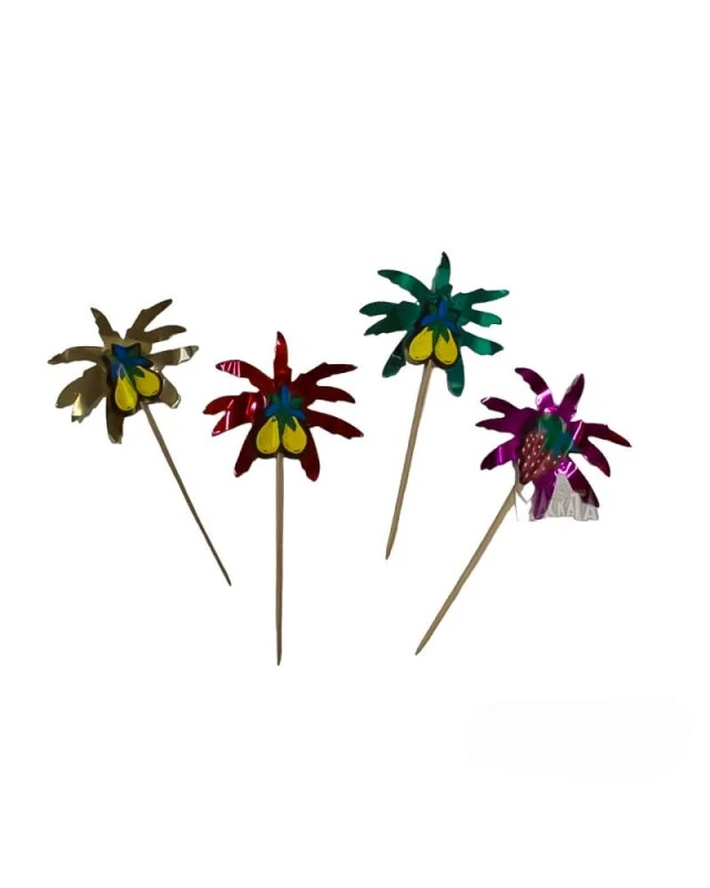 Коктейлна украса - Палма с плод 50бр