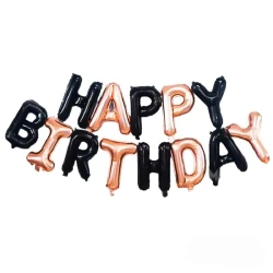 Фолиеви балони - Надпис Happy Birthday 004