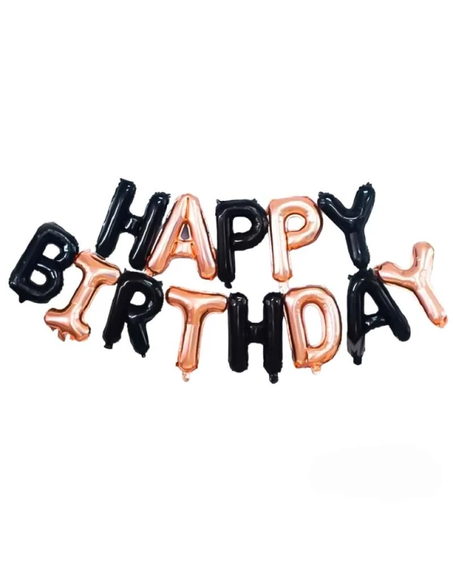 Фолиеви балони - Надпис Happy Birthday 004