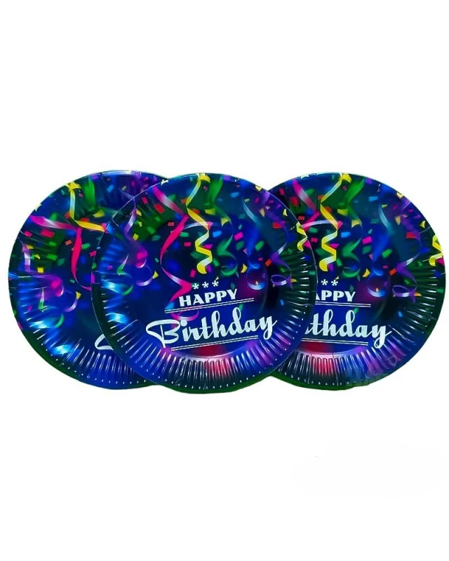 Парти чинии - Happy birthday 10бр 001