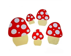 Шаблони гъбка - есенни украси в детската градина 5бр