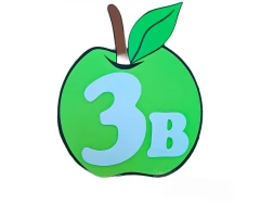 Шаблон за украса на класната стая - Ябълка