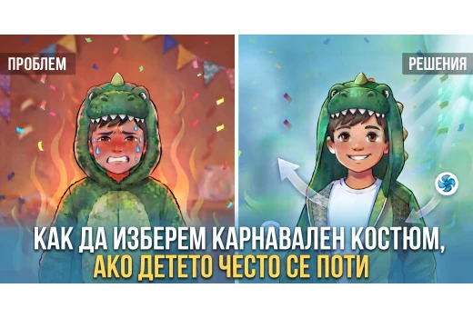 Как да изберем карнавален костюм, ако детето често се поти