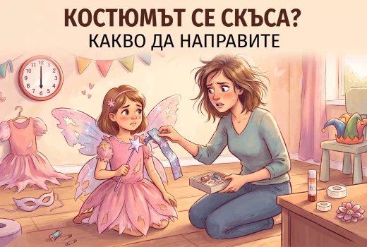 Какво да направим, ако карнавалният костюм се скъса точно преди събитието