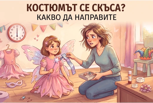 Какво да направим, ако карнавалният костюм се скъса точно преди събитието