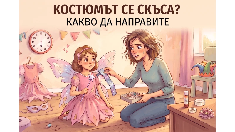 Какво да направим, ако карнавалният костюм се скъса точно преди събитието