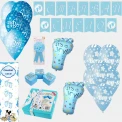 Комплект украса за прохождане на бебе в син цвят