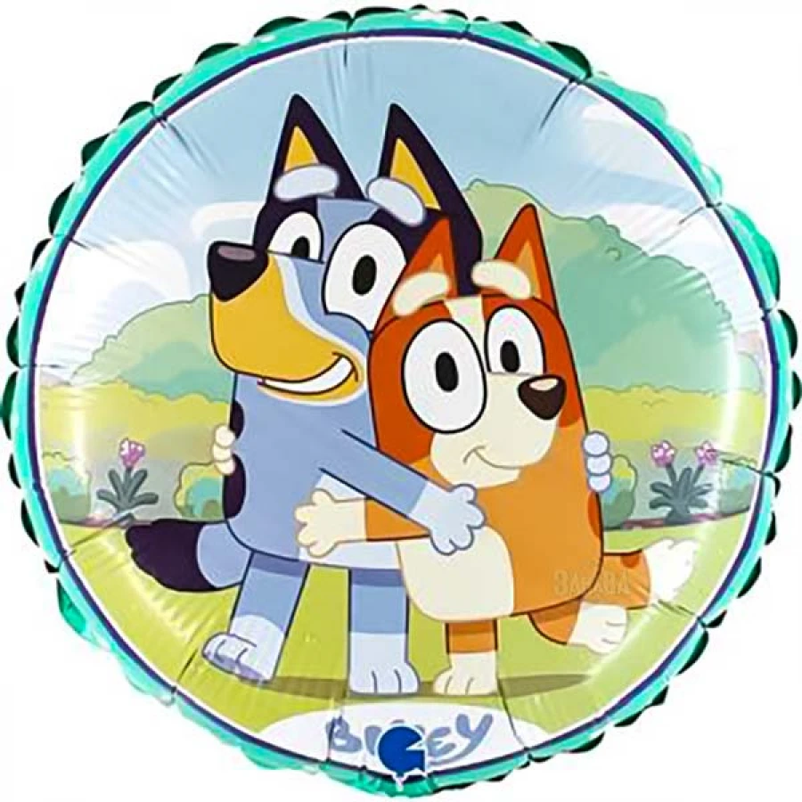 Фолиев кръгъл балон Bluey