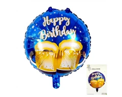 Фолиев кръгъл балон Happy Birthday 54556