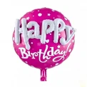 Фолиев кръгъл балон 3D - Happy Birthday 