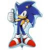 Комплект за рожден ден Sonic с картонена торта, подарък и украса - банер, балон
