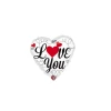 Фолиев балон сърце I LOVE YOU 45 см