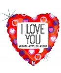 Фолиев балон сърце I Love You 3621H Фолиев балон сърце I Love You 3621H