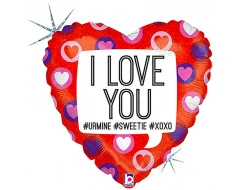 Фолиев балон сърце I Love You 3621H