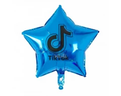 Фолиев балон синя звезда - Tik tok