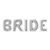 Фолиев надпис - BRIDE в сребърен цвят