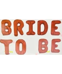 Фолиев надпис от балони „Bride to be“ – Червен Фолиев надпис от балони „Bride to be“ – Червен