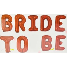 Фолиев надпис от балони „Bride to be“ – Червен