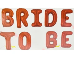 Фолиев надпис от балони „Bride to be“ – Червен