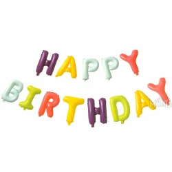 Фолиеви балони - Надпис Happy Birthday 002