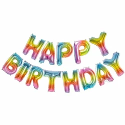 Фолиеви балони - Надпис Happy Birthday 003