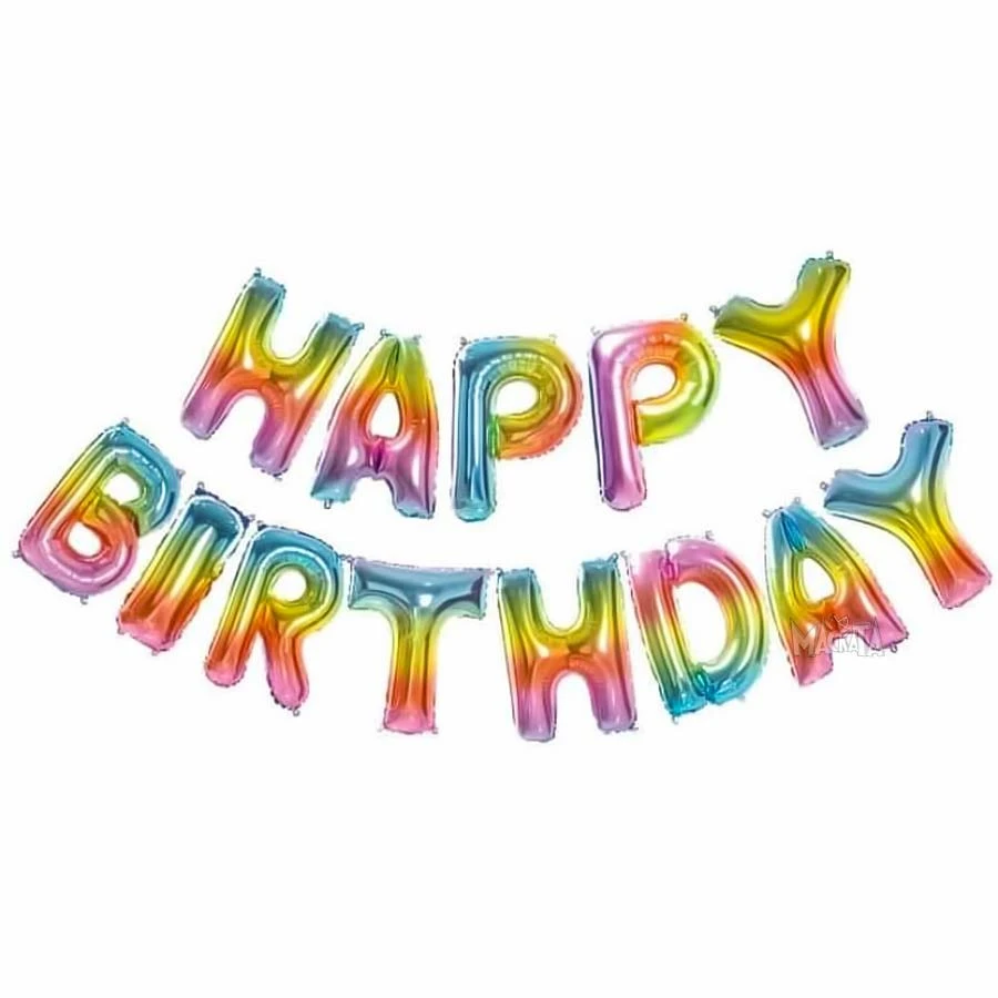 Фолиеви балони - Надпис Happy Birthday 003