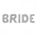 Сребрист фолиев надпис BRIDE