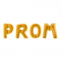 Златист фолиев надпис PROM