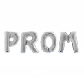 Фолиеви надпис PROM в сребрист цвят