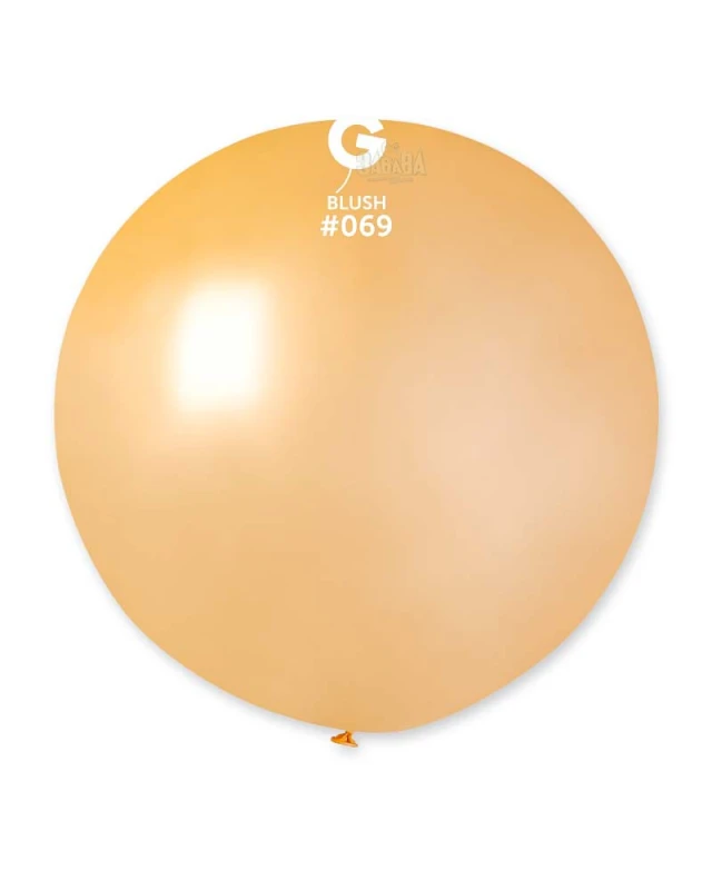 Балони гигант с металик ефект в цвят праскова GM220