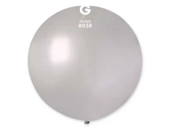 Балони гигант с металик ефект в сребърен цвят GM220