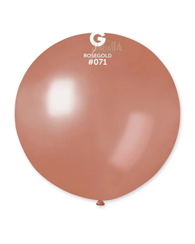 Балони гигант с металик ефект в цвят розово злато GM220