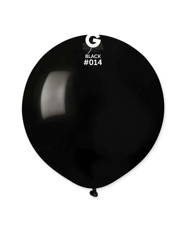 Пастелни балони гигант в черен цвят G150 - 5бр