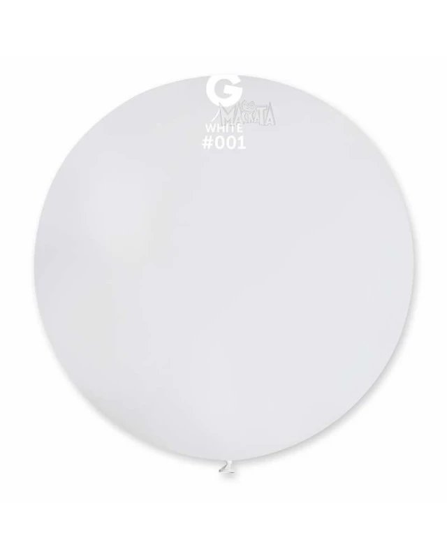 Пастелни балони гигант в бял цвят G220