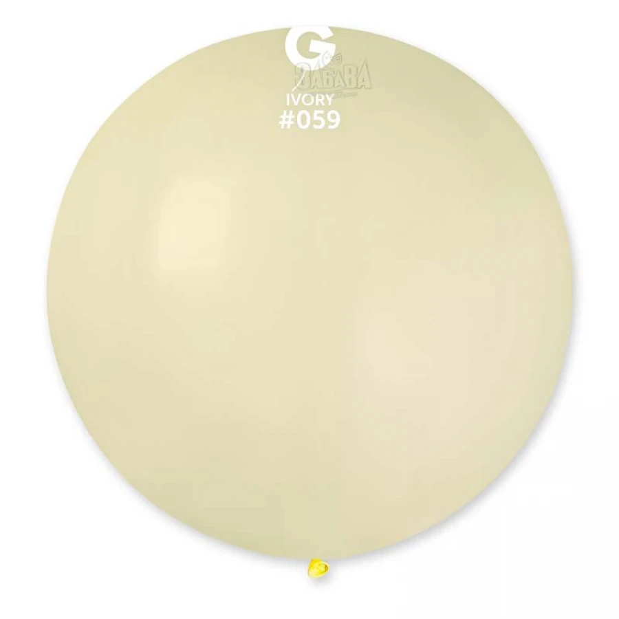 Пастелни балони гигант в цвят слонова кост G220