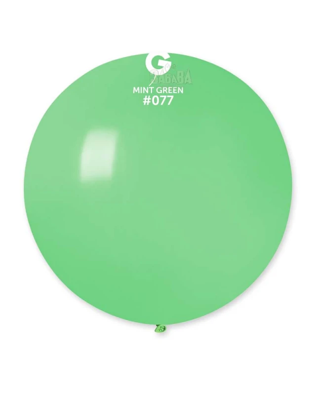 Пастелни балони гигант в цвят мента G220